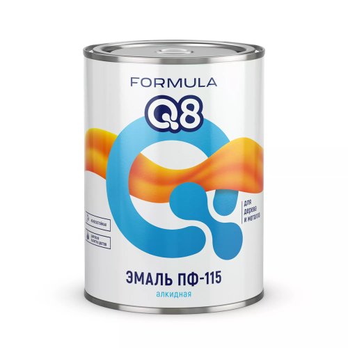 Эмаль ПФ-115 алкидная Formula Q8, глянцевая, 0,9 кг, терракотовая