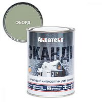 Акватекс Сканди антисептик для древесины кроющий акриловый полуматовый, фьорд (0,75л)