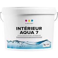 VINCENT INTERIEUR AQUA 7 / ВИНСЕНТ ИНТЕРЬЕР АКВА 7 краска акрилатная для влажной уборки полуматовая