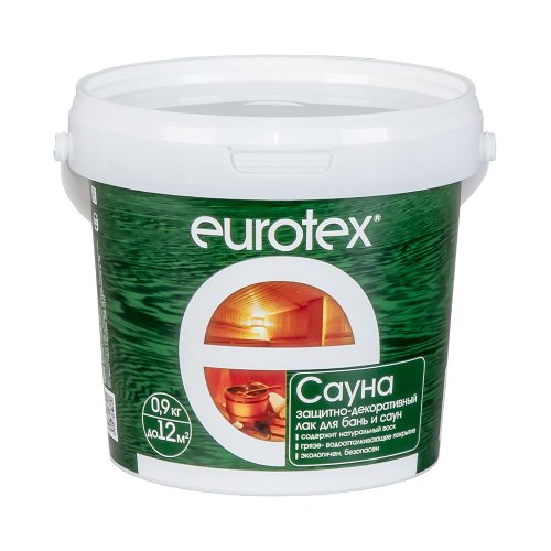 Eurotex/ Евротекс Сауна лак для стен в саунах акриловый
