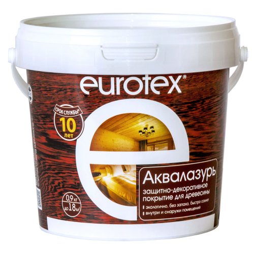 Eurotex / Евротекс Аквалазурь лак защитно-декор. для дерева акриловый лессирующий фото 2