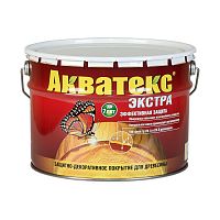 Акватекс-Экстра защитно-декоративное покрытие для древесины алкидное полуглянц, утренний туман (9л)