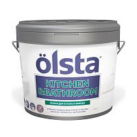 Краска для кухни и ванной Olsta Kitchen&Bathroom, акриловая, матовая
