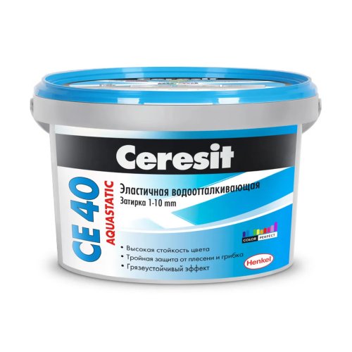 Затирка Ceresit CE 40 Aquastatic №34, розовая, 2 кг