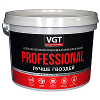 VGT PROFESSIONAL / ВГТ ПРОФЕССИОНАЛ клей монтажный, акриловый, универсальный, белый, 3кг