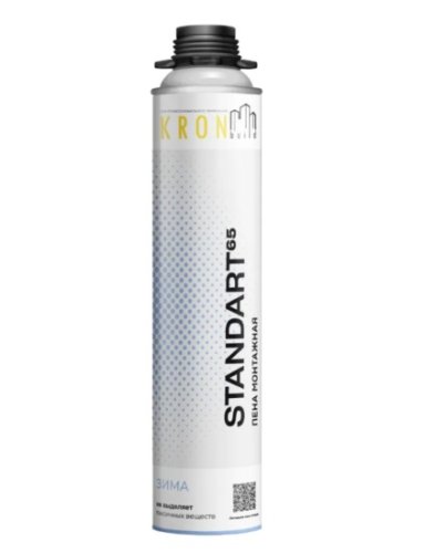 Пена монтажная профессиональная Kronbuild Standart 65, зимняя, 850 мл
