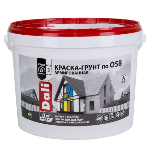 Dali / Дали Краска-грунт по OSB армированная атмосферостойкая фото 6