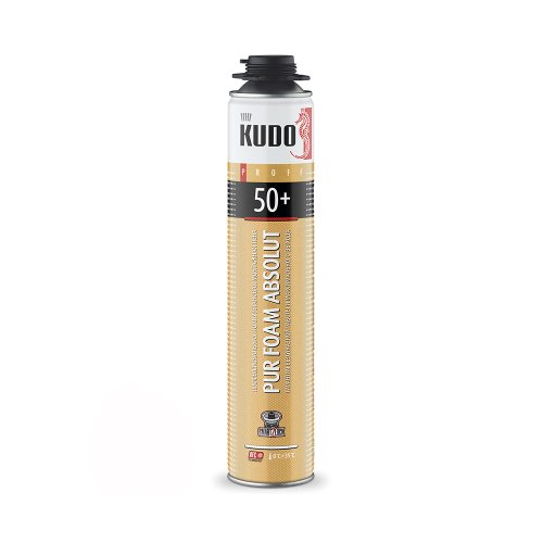 Пена монтажная профессиональная Kudo Proff 50+, летняя, 1000 мл