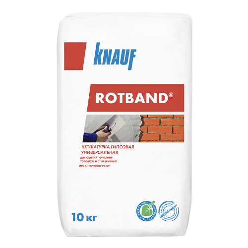 KNAUF ROTBAND / КНАУФ РОТБАНД штукатурка гипсовая универсальная для внутренних работ фото 2