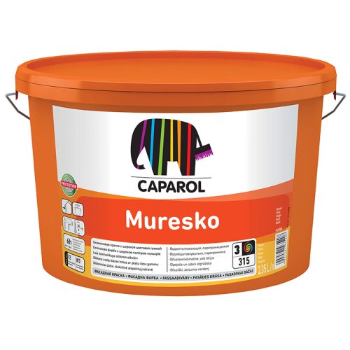 Caparol Muresko / Капарол Муреско фасадная краска на базе силиконовой смолы