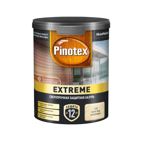 PINOTEX EXTREME / ПИНОТЕКС ЭКСТРИМ лазурь для дерева сверхпрочная на гибридной основе фото 2