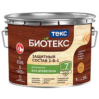 BIOTEKS / БИОТЕКС защитный состав 2 в 1 лессирующий антисептик для деревянных фасадов