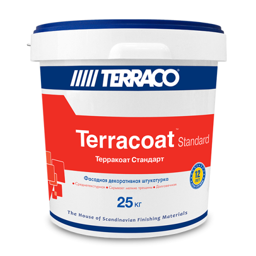 Terraco Standart / Террако Стандарт среднетекстурная эластичная декоративная штукатурка